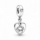 Charm Pendant Coeur Amies pour la vie PANDORA MOMENTS