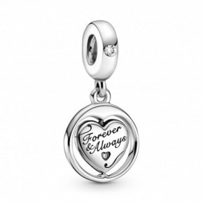 Charm Pendant Rotatif Soeur à Jamais PANDORA MOMENTS