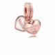 Charm Pendant Coeur Mere et Fille PANDORA MOMENTS