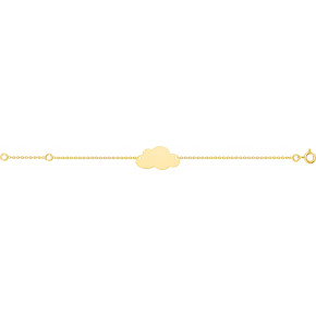 Gourmette Nuage Bébé Or Jaune 9 Carats Collection Bébé
