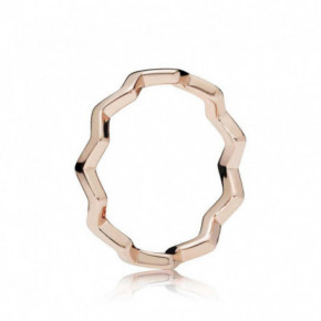 Bague Zig Zag Intemporelle Couleur Rose Taille 54