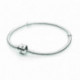Bracelet Maille Serpent Fermoir Classique Couleur ARGENT PANDORA MOMENTS Taille 15