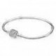 Bracelet Maille Serpent Fermoir Pav? Scintillant Couleur ARGENT PANDORA MOMENTS Taille 19