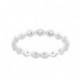 Bague Femme Moderne Or Blanc 9 Carats Tour Complet Diamants Collection Farandole