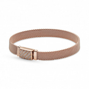 Bracelet Pavé Fermoir Long Rosé PANDORA REFLEXIONS