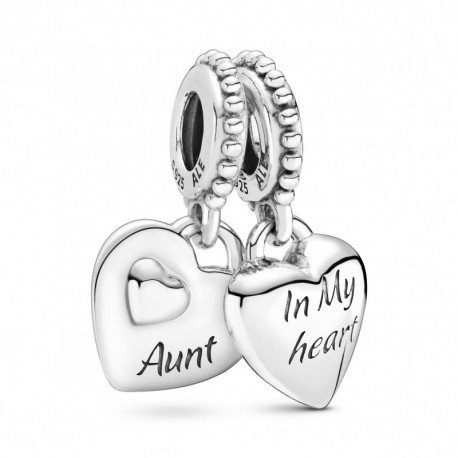 Charm Pendant Coeur Tante & Fille PANDORA MOMENTS