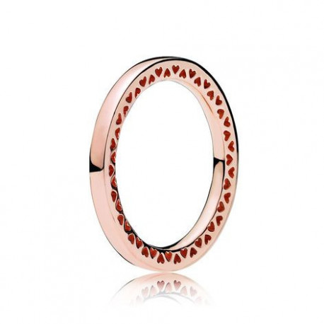 Bague Femme Cœurs Rose PANDORA