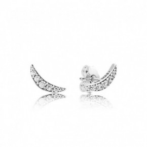 Boucles d'Oreilles Femme Croissant de Lune Scintillant PANDORA