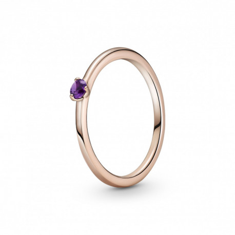 Bague Femme Solitaire Violette PANDORA