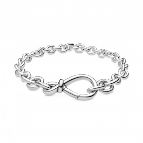 Bracelet Chaine Nud infini Imposant Couleur ARGENT PANDORA Taille 16