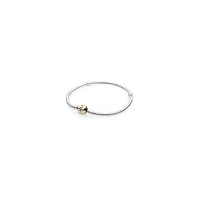 Bracelet Fermoir Classique Rose et Argent PANDORA MOMENTS