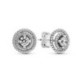 Clous d'Oreilles Halo Double Scintillants PANDORA