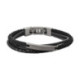 Bracelet Homme Casual Cuir Noir Multi-liens Fossil