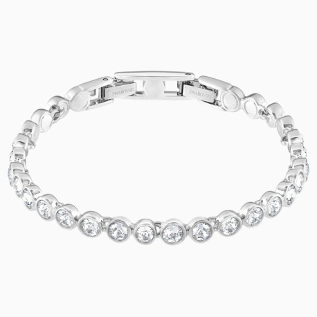 Bracelet Femme Tennis Argenté et Cristaux Blancs Swarovski