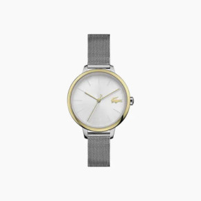 Montre Femme CANNES Lacoste, acier et cadran blanc